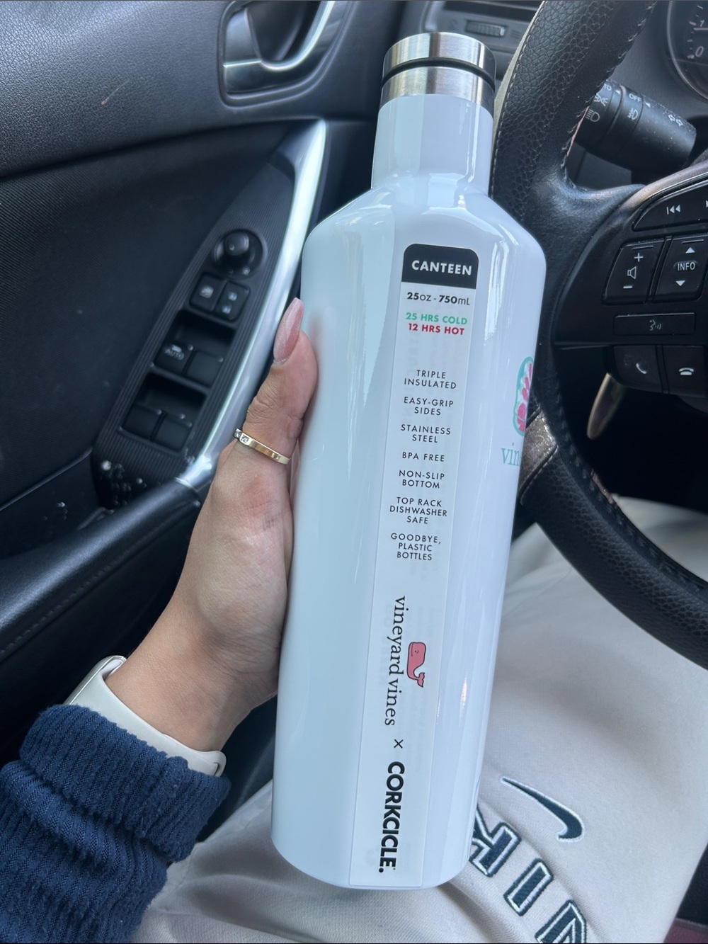 Corkcicle Vineyard Vines White Canteen